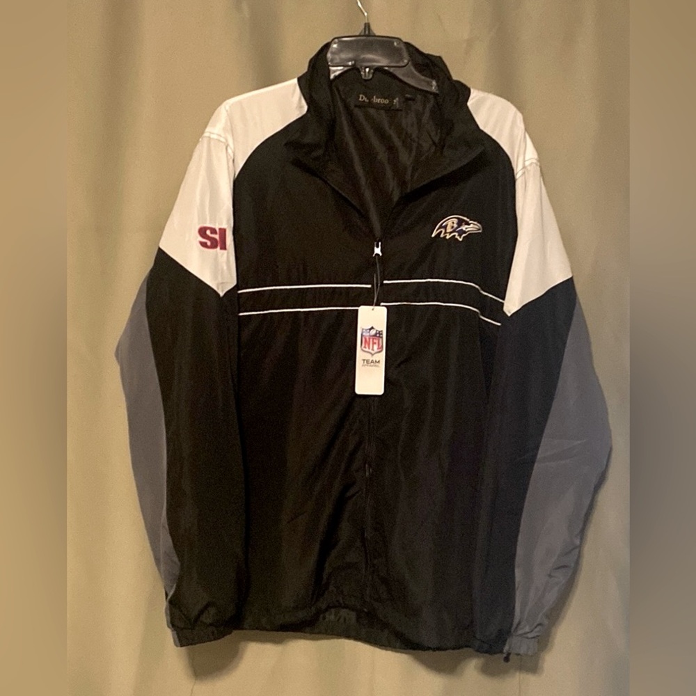 Dunbrooke NFL Baltimore Ravens Full Zip  SI Windbreaker Jacket  L NWT